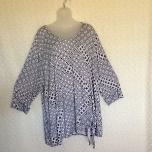 Croft & Barrow V Neck Tunic, 3X